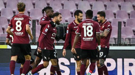 Quattro diffidati di rilievo nella Salernitana: il prossimo turno gioca contro il Milan