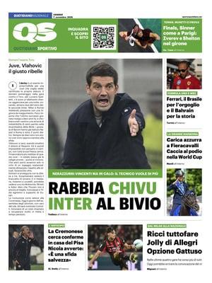 QS: "Ricci tuttofare. Jolly di Allegri, opzione Gattuso"