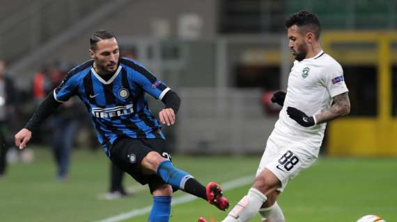 Inter, Danilo D'Ambrosio positivo al Covid