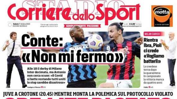 Milan, Corriere dello Sport: "Rientra Ibra, Pioli ci crede"