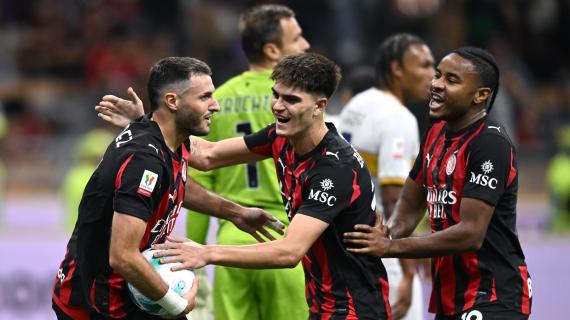 Il QS titola: "Tre di coppa: Milan servito"