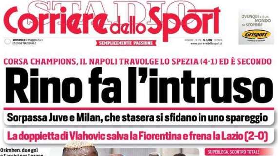 Corriere dello Sport: "Juve e Milan si sfidano in uno spareggio"