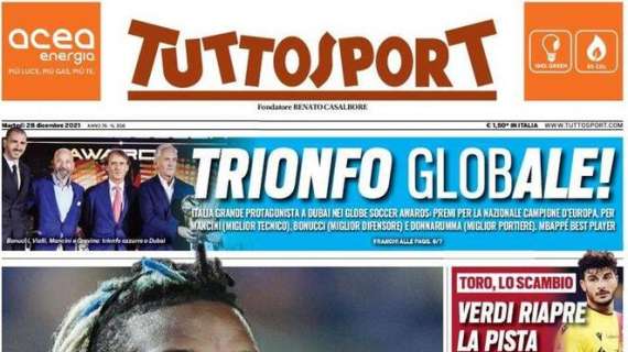 Tuttosport titola: "Virata Milan: assalto a Diallo"