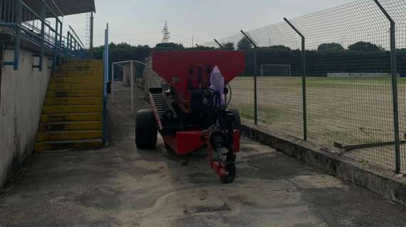 Continuano i lavori allo stadio di Solbiate: al momento focus sul terreno di gioco