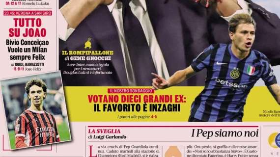 La Gazzetta in apertura sul Milan: “Tutto su Joao”
