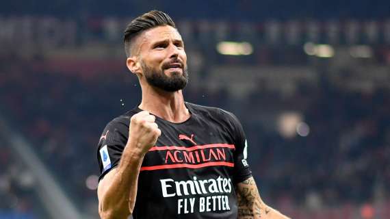 Milan, buone notizie su Giroud: potrebbe accorciare i tempi di recupero 