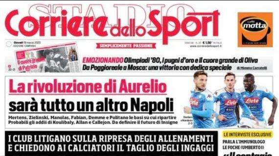 L'apertura del Corriere dello Sport: "Nelle tasche dei campioni"