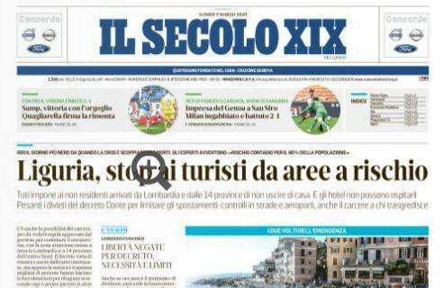 Il Secolo XIX sul Genoa: "Impresa rossoblù a San Siro: Milan ingabbiato e battuto 2-1"