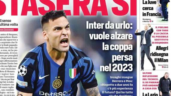 Il CorSport in apertura: "Allegri ridisegna il Milan"