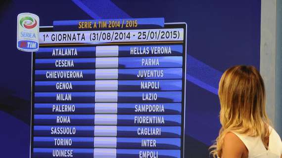 LIVE MN - Calendario Serie A 2014/15, si parte con Milan-Lazio, Juve alla 3^, derby alla 12^
