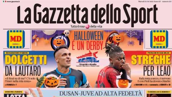 La Gazzetta in prima pagina sul Milan: "Streghe per Leao"