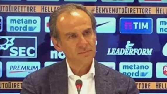 Verona, il ds Fusco: “Oggi partita diversa rispetto a quella di Coppa Italia. Pazzini sta meglio”