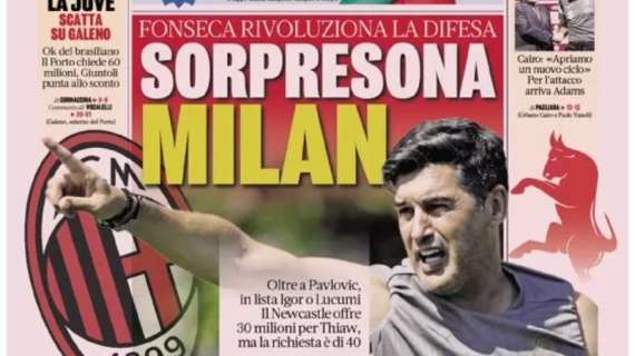 L'apertura della Gazzetta: "Sorpresona Milan"