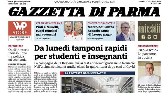 Gazzetta di Parma: "Pioli e Murelli, cuori crociati ma avversari"