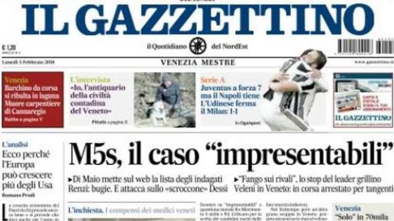 Il Gazzettino: "L'Udinese ferma il Milan"