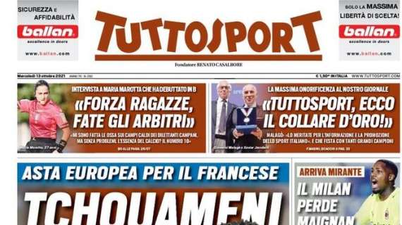 Tuttosport in prima pagina: "Il Milan perde Maignan"