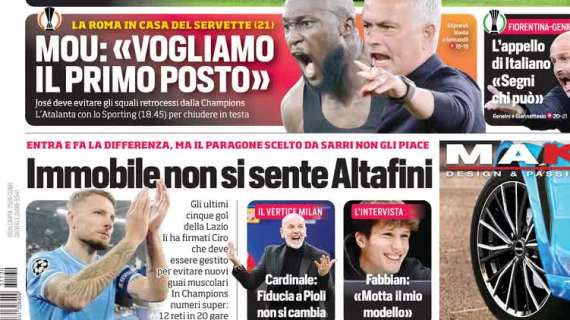 ll CorSport in apertura: "Cardinale: fiducia a Pioli, non si cambia"