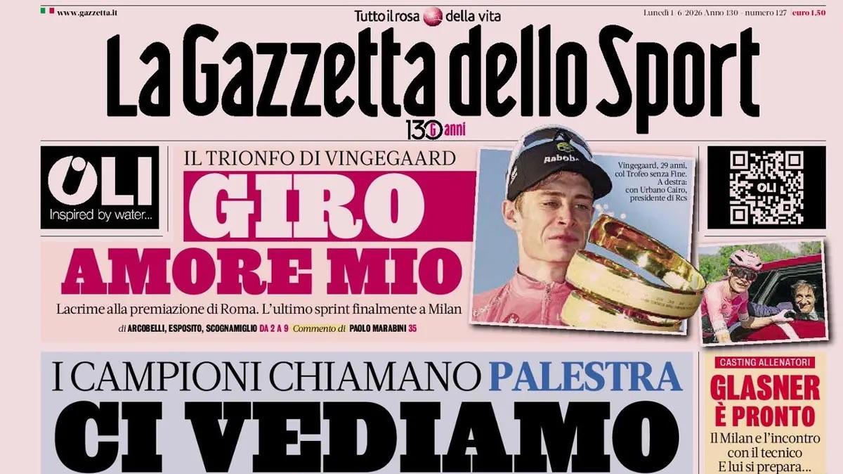 L'apertura della Gazzetta: "Glasner è pronto. Il Milan e l'incontro con il tecnico. E lui si prepara..."