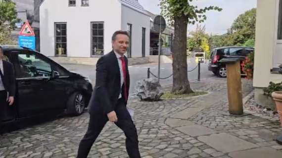 VIDEO MN - Pranzo Uefa in corso a Dortmund: c'è Furlani con il CEO tedesco Watzke