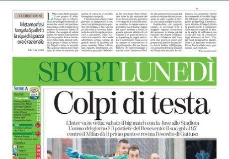 La Stampa sull'Inter e Brignoli: "Colpi di testa"