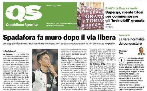 L'apertura del QS sulla Serie A: "Spadafora fa muro dopo il via libera"