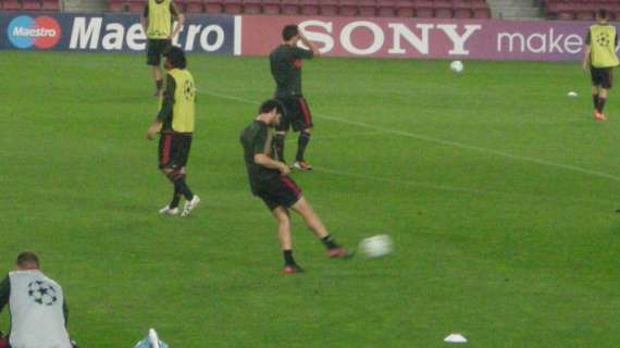 PHOTOGALLERY MILANNEWS - Il Milan si allena al Camp Nou, Pato si muove bene