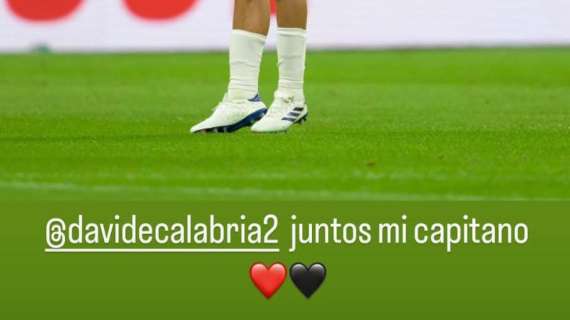 Leao al fianco di Calabria dopo i fischi di San Siro: "Mio capitano"