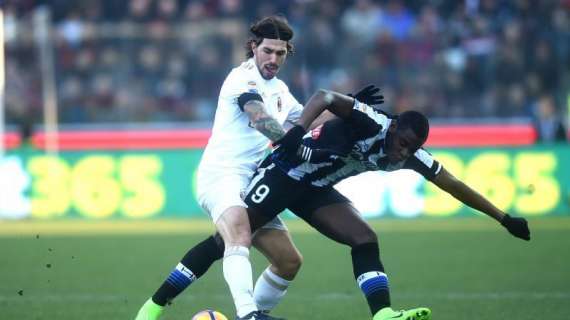 Udinese-Milan 2-1: il tabellino del match