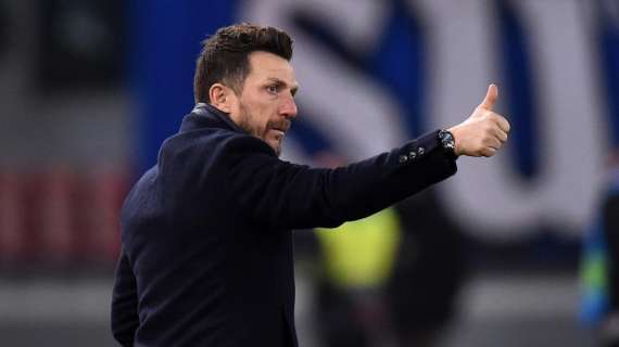 Roma, Di Francesco sulla corsa Champions: "Il Milan ha dato un segnale importante a Bergamo, noi dovevamo rimanere in scia"