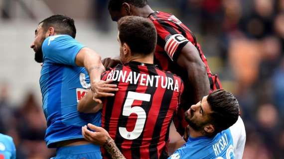 Milan-Napoli, 79': fuori Bonaventura, entra Locatelli