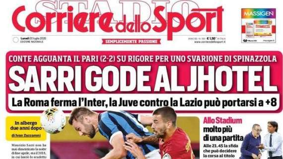 Il CorSport in prima pagina: "Stadi senza tifosi: in ballo 90 milioni"