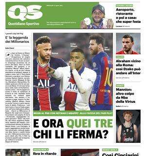 Il QS titola: "Ibra in ritardo, salta le prime giornate. Il nuovo Milan è nei piedi di Giroud"