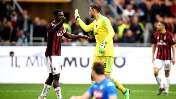Milan-Napoli, le partite di Donnarumma contro i partenopei