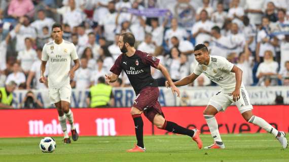 La prima di Higuain, poi la rimonta dei Blancos: l'ultimo Real Madrid-Milan nell'amichevole dell'11 agosto 2018