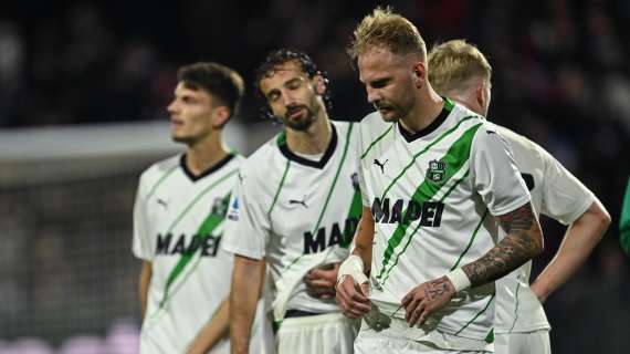 Sassuolo aritmeticamente in Serie B dopo i risultati del pomeriggio