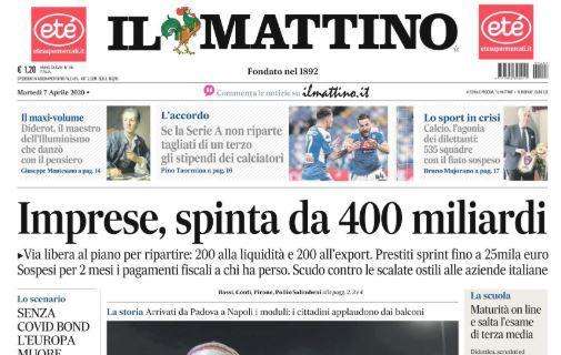 Il Mattino: "Se la Serie A non riparte tagliati di un terzo gli stipendi dei calciatori"
