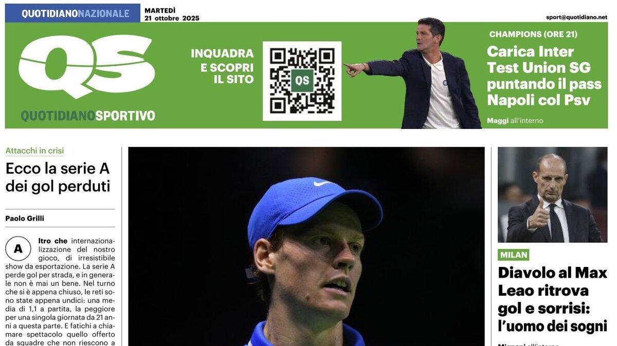 Il QS titola: “Diavolo al Max. Leao ritrova gol e sorrisi: l’uomo dei sogni”