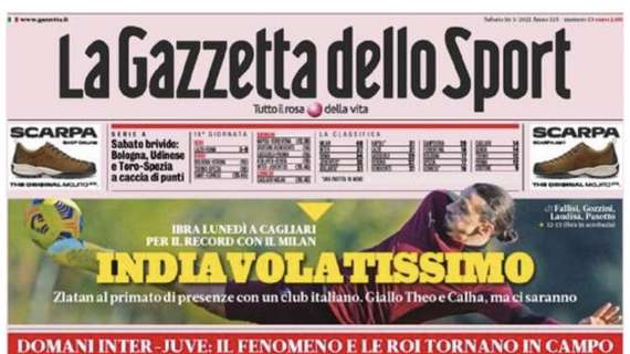 La Gazzetta dello Sport su Ibrahimovic: "Indiavolatissimo"
