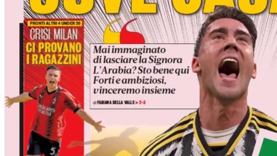 La prima pagina di Gazzetta sul Milan: "Ci provano i ragazzini"