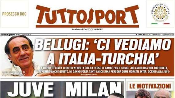 Tuttosport in apertura: "Milan, Belotti a giugno"