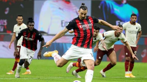 Serie A: Milan-Roma 3-3, Ibrahimovic capocannoniere