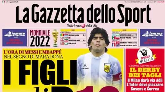 La Gazzetta in prima pagina su Milan e Inter: “Il derby dei tagli”