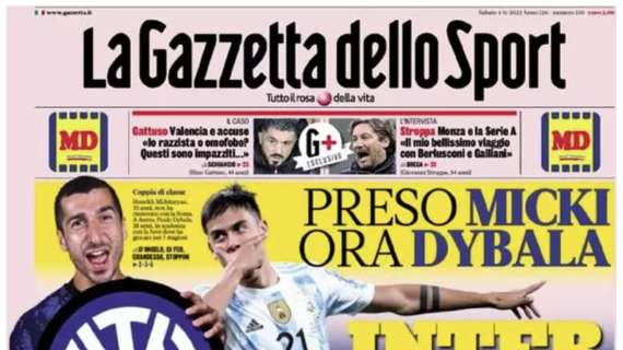 Gazzetta in prima pagina: "RedBird parte con Origi. Carta Rebic per Zaniolo"
