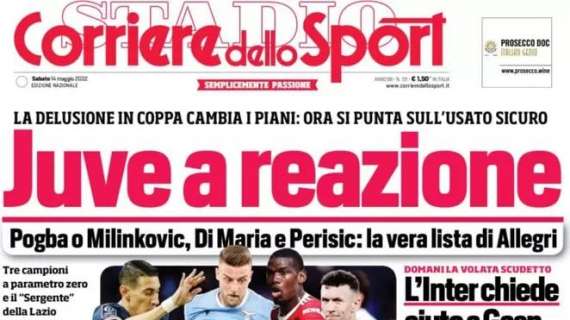 CorSport in prima pagina: "Domani volata scudetto. Pioli si affida a Giroud-Leao"