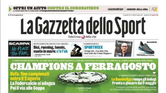 La Gazzetta in apertura: "Scalata Pioli"