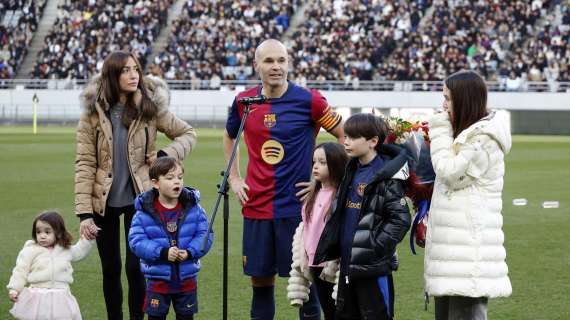 A Tokyo l'ultima di Iniesta in campo, davanti a 45mila tifosi