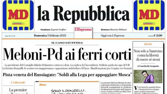 Stasera Inter-Milan, La Repubblica: “Lautaro contro Leao, lo Scudetto è altrove”