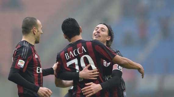 Milan, Bacca sale a 15 gol stagionali