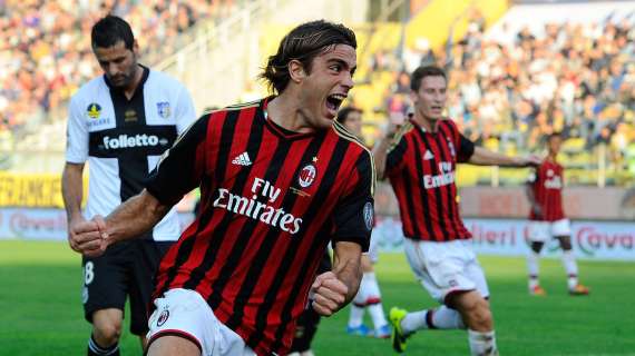 Milan, a Parma l'unico gol in carriera di Matri con la maglia rossonera
