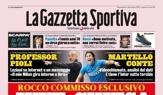Milan, La Gazzetta dello Sport titola: "Professor Pioli"